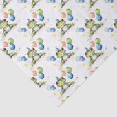 風船お洒落付き可愛い緑のカエル 薄葉紙 (詳細)