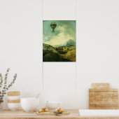 風船か、モンゴルファーの登り口 ポスター (キッチン)