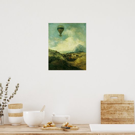 風船か、モンゴルファーの登り口 ポスター (キッチン)