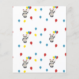 風船が白いパンダ熊