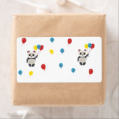 風船が白いパンダ熊 ラベル (インサイチュ)