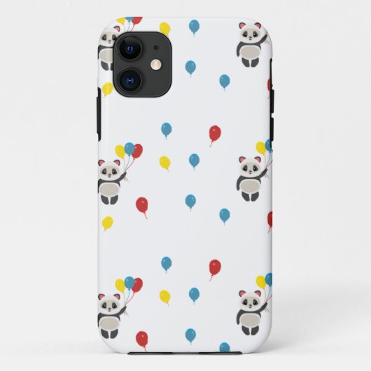 風船が白いパンダ熊 Case-Mate iPhoneケース (裏面)