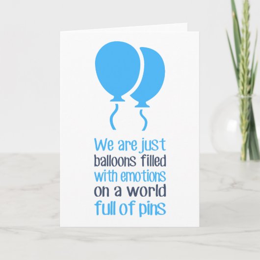 風船だ サンキューカード (正面)