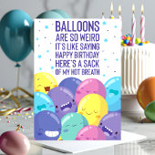 風船って変ですよね | おもしろい 誕生日 カード