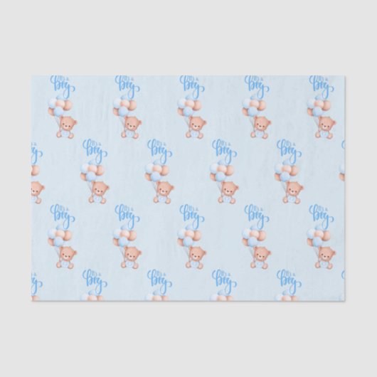 風船でかわいいテディベアのおもちゃだ 薄葉紙 (正面)