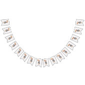 風船でウサギの青いジャケットをピーター バンティングフラッグ (全)