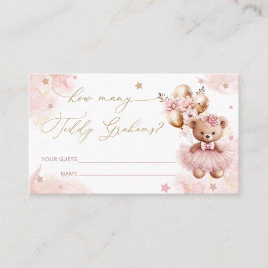 風船でグラハムのチケット数を推測 エンクロージャーカード (正面)