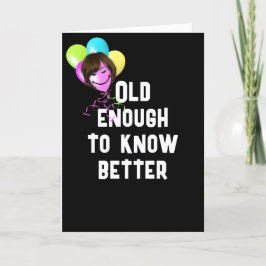 風船で古いユーモアを解く カード