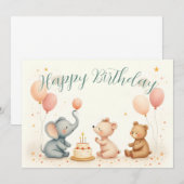風船で祝う動物の誕生日 (正面/裏面)
