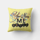 風船との引用文を楽しむ – あなたは私をスマイルさせた! クッション (裏面)