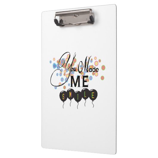 風船との引用文を楽しむ – あなたは私をスマイルさせた！ クリップボード (左)