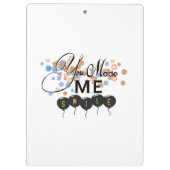 風船との引用文を楽しむ – あなたは私をスマイルさせた! クリップボード (裏面)