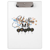 風船との引用文を楽しむ – あなたは私をスマイルさせた！ クリップボード (正面)