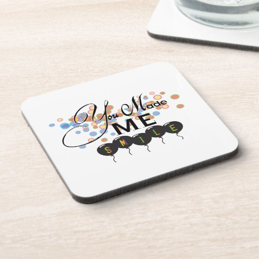 風船との引用文を楽しむ – あなたは私をスマイルさせた! コースター (左側)