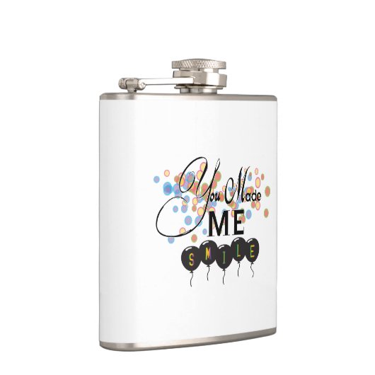 風船との引用文を楽しむ – あなたは私をスマイルさせた! フラスク (右)