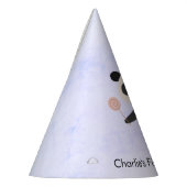 風船とキャンディ付きパンダ、誕生日 パーティーハット (左)