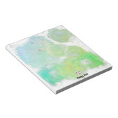 風船と幸せなペンギンのカラフル科 ノートパッド (アングル)