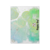 風船と幸せなペンギンのカラフル科 ノートパッド (回転)