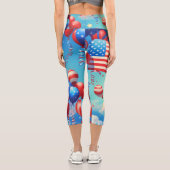 風船と星 カプリレギンス (裏面)