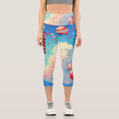 風船と星 カプリレギンス (正面)