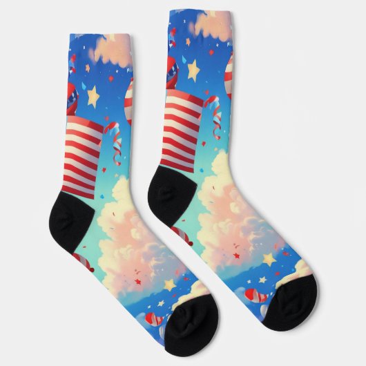 風船と星 ソックス (右)