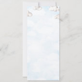 風船と空のラテン系洗礼 誕生日 バウティゾ 招待状 (裏面)