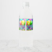 風船と紙吹雪 ペットボトルラベル (裏面)
