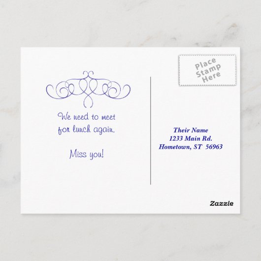 風船と虹 ポストカード (裏面)