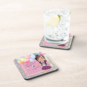 風船とCustomSweet 16風車招待状 コースター (右側)