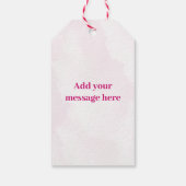 風船に乗ったクマちゃん ラックス マット ギフトタグ (裏面)