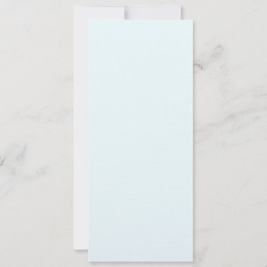 風船に乗った双子の娘たち 招待状 (裏面)