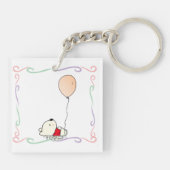 風船に乗る自由な夢|過去記事 キーホルダー (裏面)