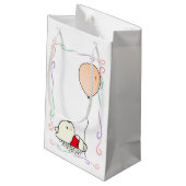 風船に乗る自由な夢|過去記事 スモールペーパーバッグ (裏面アングル)