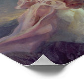 風船のある女の子 ポスター (角)