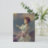 風船のある女の子 ポストカード (スタンド正面)