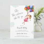 風船のお別れでがんばる少女 招待状 (スタンド正面)