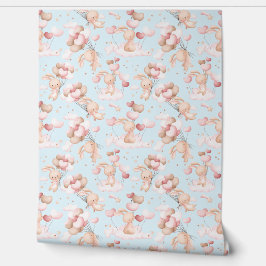 風船のかわいいバンニー 壁紙