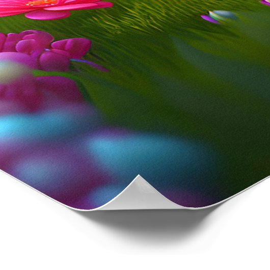 風船のかわいい子犬 – 甘い ポスター (角)