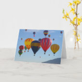 風船のようにふくらむこと カード (黄色い花)