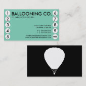 風船のようにふくらむパンチカード ロイヤリティカード (正面/裏面)