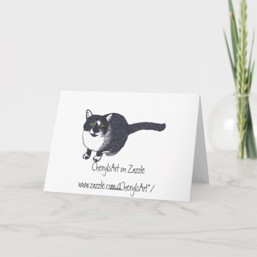 風船のハッピーバースデーカード入りタキシード カード (裏面)