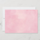 風船のハリネズミ - 1歳の誕生日 - ピンク 招待状 (裏面)