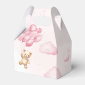 風船の入ったピンクのテディ感謝していベアが大好き フェイバーボックス (裏面サイド)