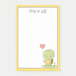 風船の入った亀パーソナライズされた ポストイット