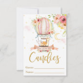 風船の動物たち お菓子の数を当てよう カード (正面)