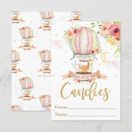 風船の動物たち お菓子の数を当てよう カード