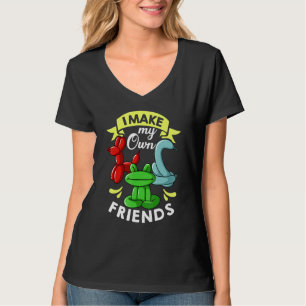 風船の動物アーティストのツイスター・ツイスト Tシャツ