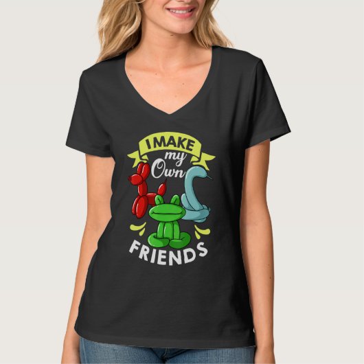 風船の動物アーティストのツイスター・ツイスト Tシャツ (正面)