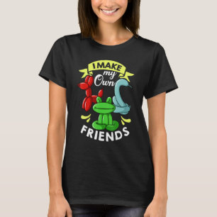 風船の動物アーティストのツイスター・ツイスト Tシャツ