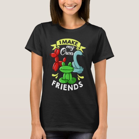 風船の動物アーティストのツイスター・ツイスト Tシャツ (正面)